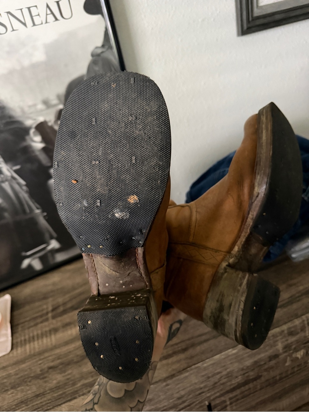 Vintage Frye boots long horn stitching - Picture 7 of 7